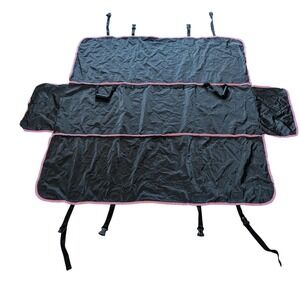 Active Pets Dog Car Seat Cover Back Seat Protector Hammock Black Pink Trim